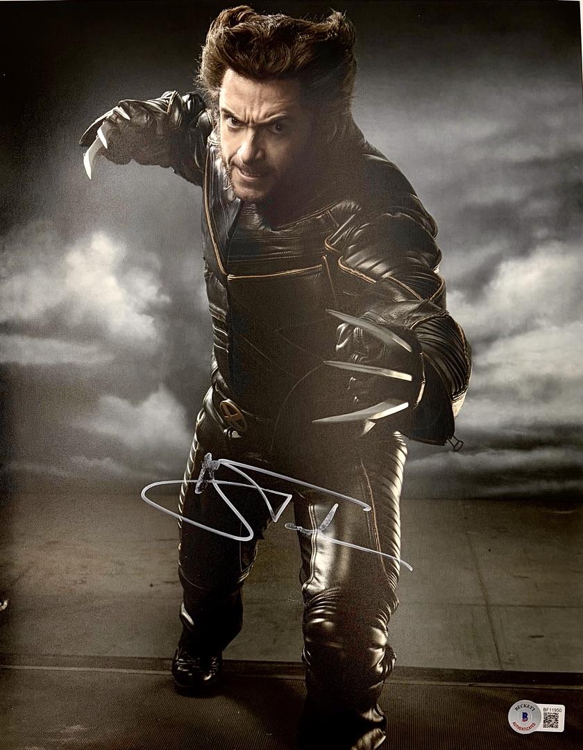Hugh Jackman signed 11x14 (Wolverine) - Beckett COA